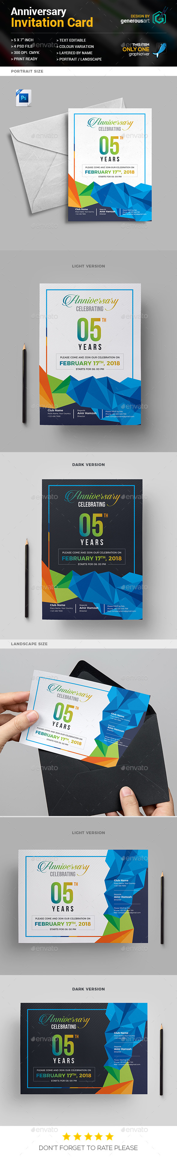 Anniversary Invitation - Anniversary Greeting Cards