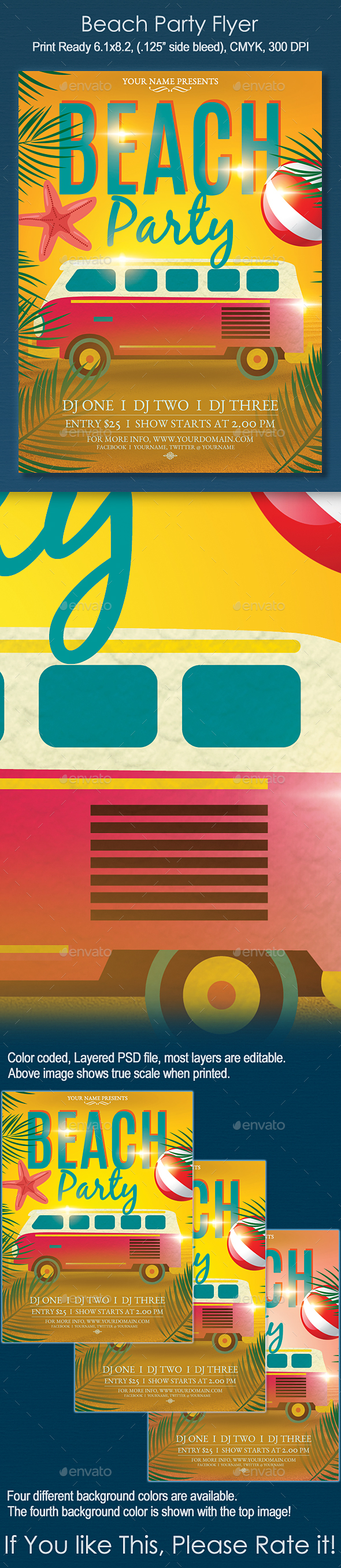 Beach Party Flyer - Clubs & Parties Events
