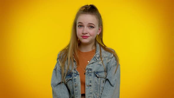 Displeased Upset Woman Dissatisfied with Bad Quality Wave Hand Shake Head Dismiss Awful Idea alt