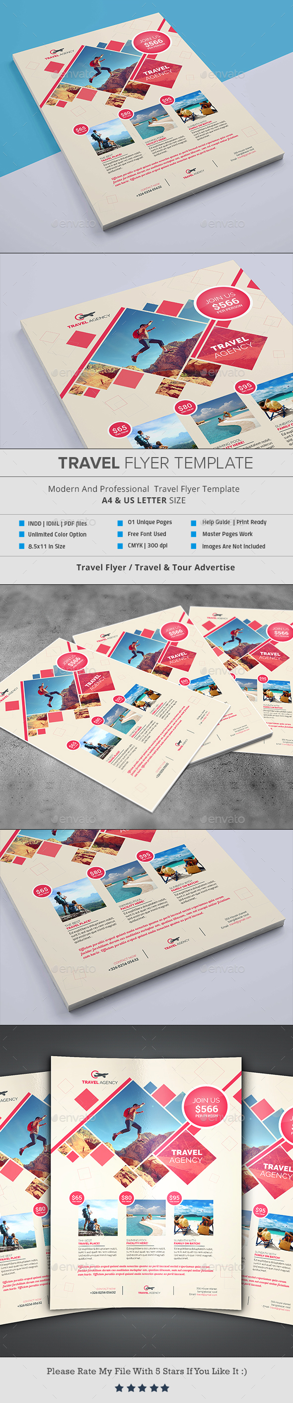 Travel Agency Flyer - Flyers Print Templates