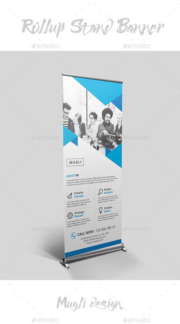 Rollup Stand Banner - Signage Print Templates