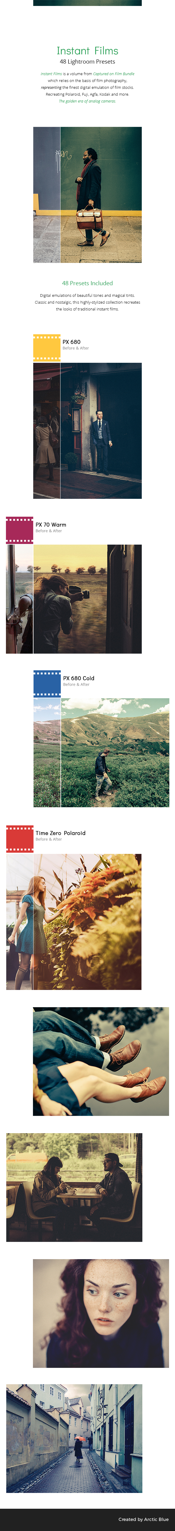 48 Instant Films - Lightroom Presets - Film Lightroom Presets