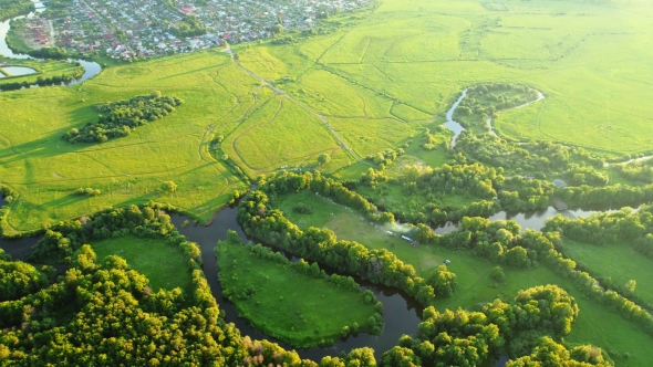 Folk Festival of Ivan Kupala Day on Green Meadow