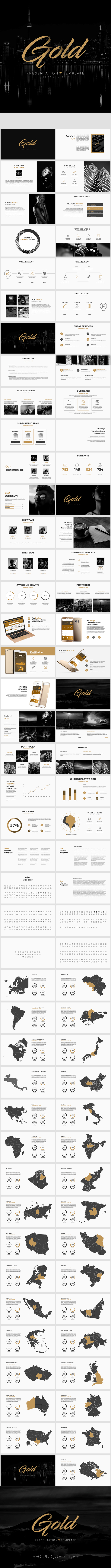 Gold - Clean Keynote Template