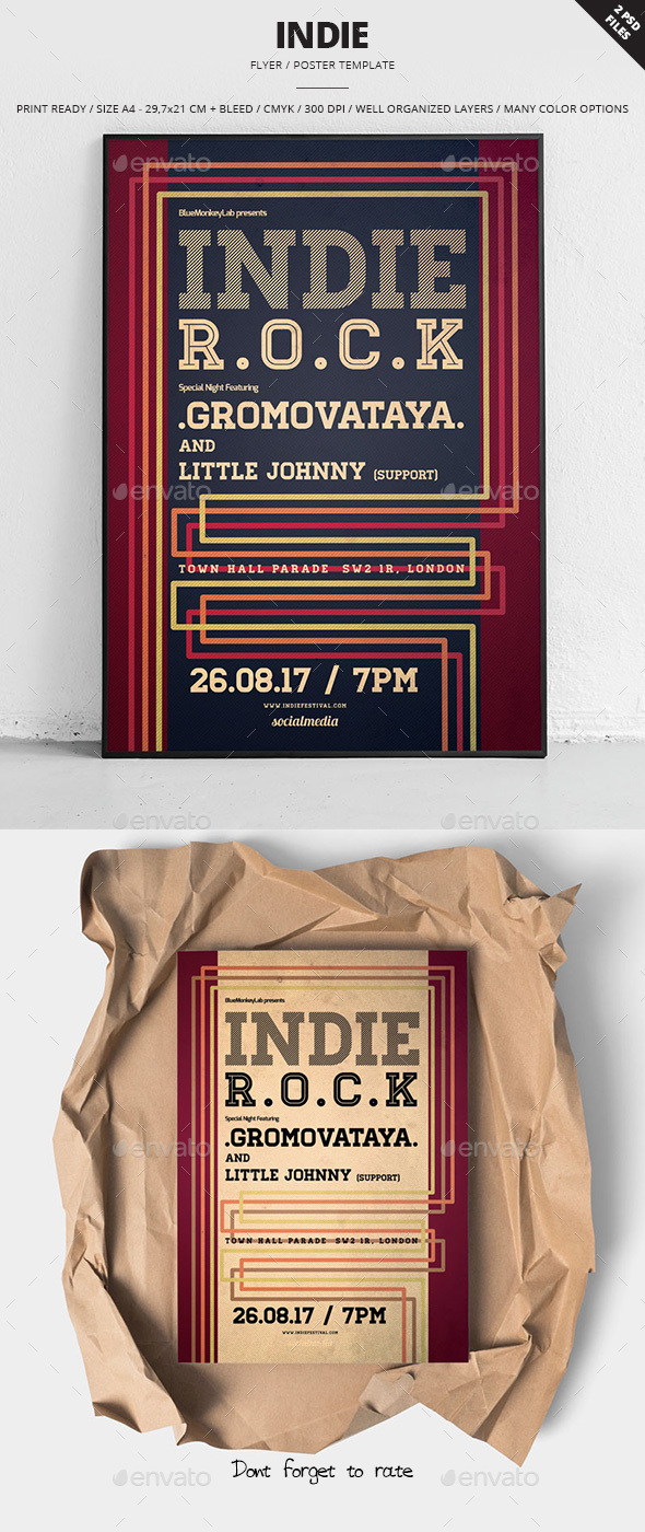 Indie Flyer / Poster 21 - Clubs & Parties Events