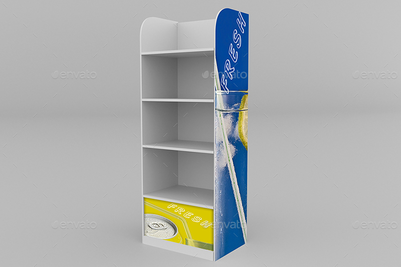 Download Promotional Store Stand Display Mockup By Pure3ddesign Graphicriver PSD Mockup Templates