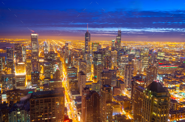 Chicago Skyline - Stock Photo - Images