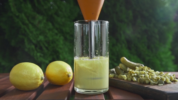 VideoHive The Cook Blends Sauce Ingredients in a Long Glass Cooking Outdoors Cooking Food Vegetarian Meals 20320876 VideoHive The Cook Blends Sauce Ingredients in a Long Glass Cooking Outdoors Cooking Food Vegetarian Meals 20320876