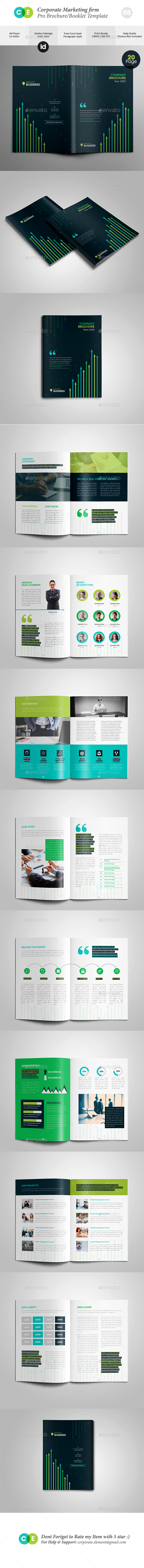 Corporate Marketing Firm Pro Brochure Template V05 - Brochures Print Templates