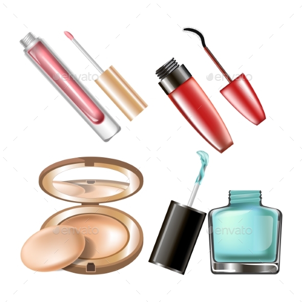 Makeup Cosmetics Make-up Accessory Vector Icons - Miscellaneous Vectors