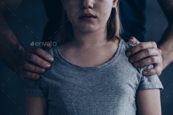 Abused little girl - Stock Photo - Images