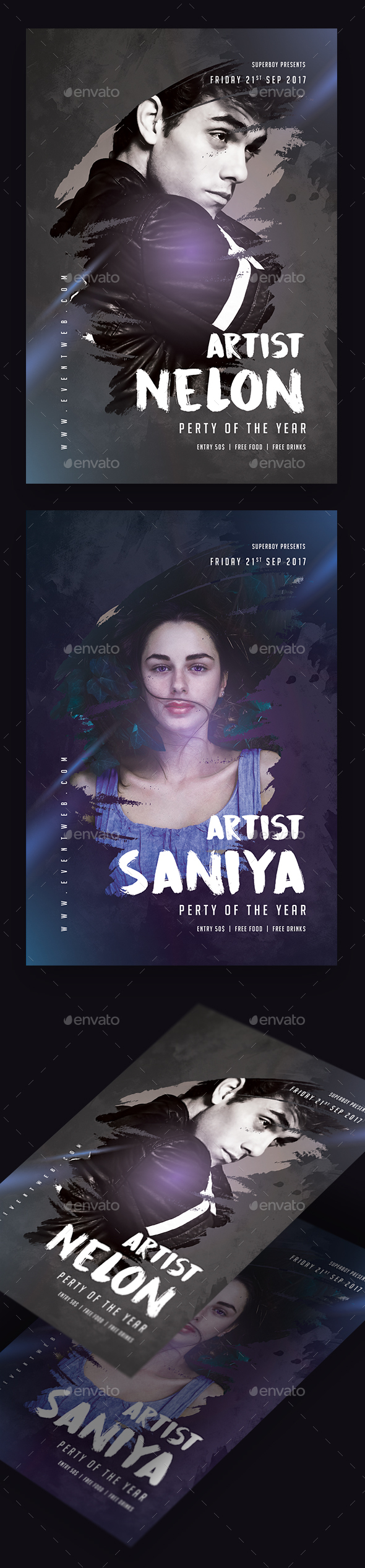 Artist Promotion Flyer - Clubs & Parties Events