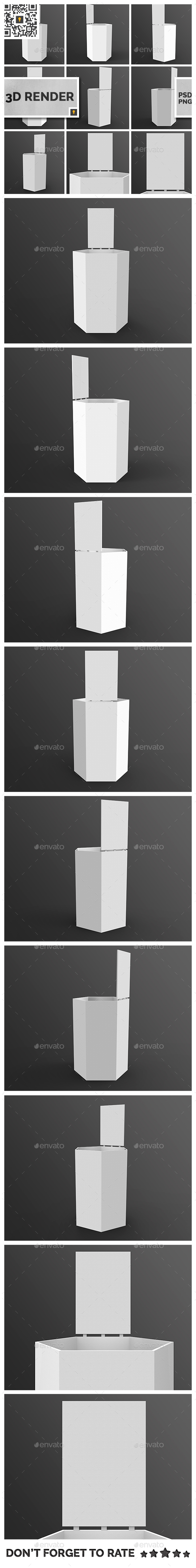 Store Palette with Crowner 3D Render - Miscellaneous 3D Renders