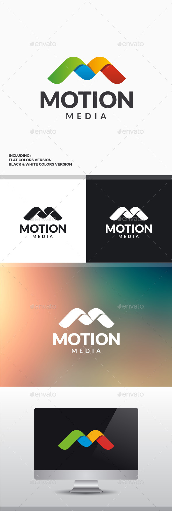 Motion Media - Letter M Logo - Letters Logo Templates