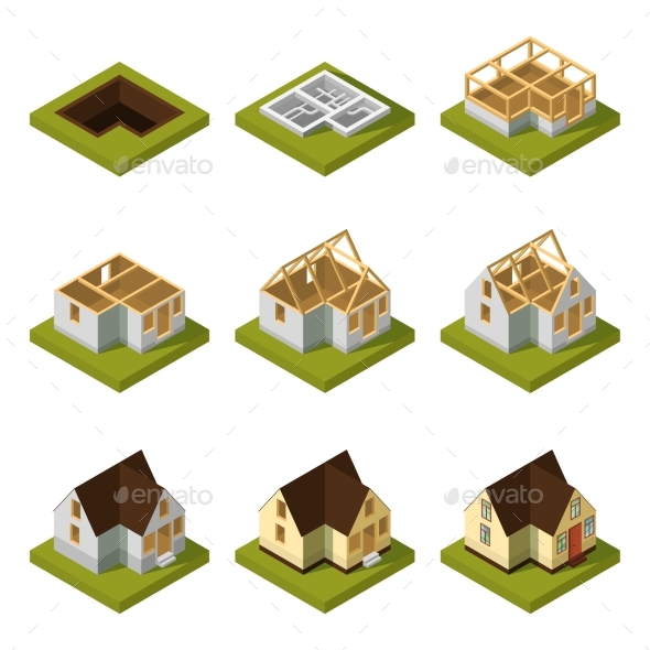 Visualization of Modern Building on Different - Buildings Objects