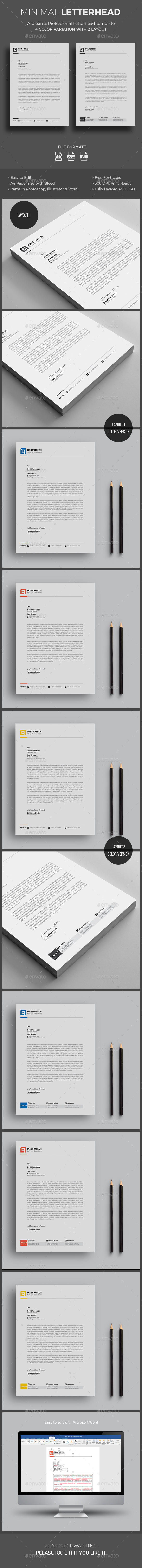 Letterhead - Stationery Print Templates