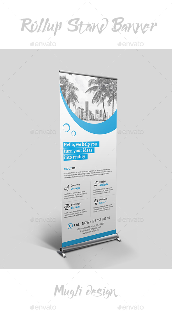 Rollup Stand Banner - Signage Print Templates