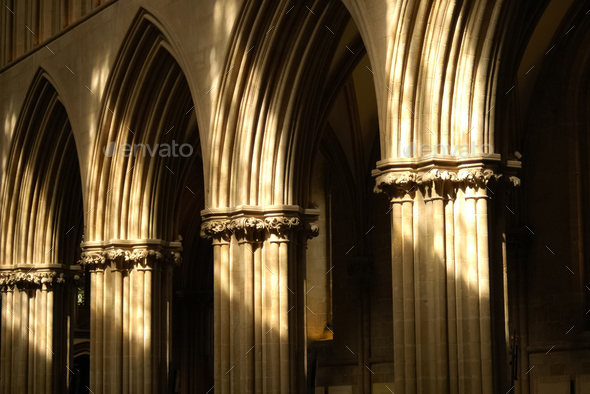 cathedral arches - Stock Photo - Images