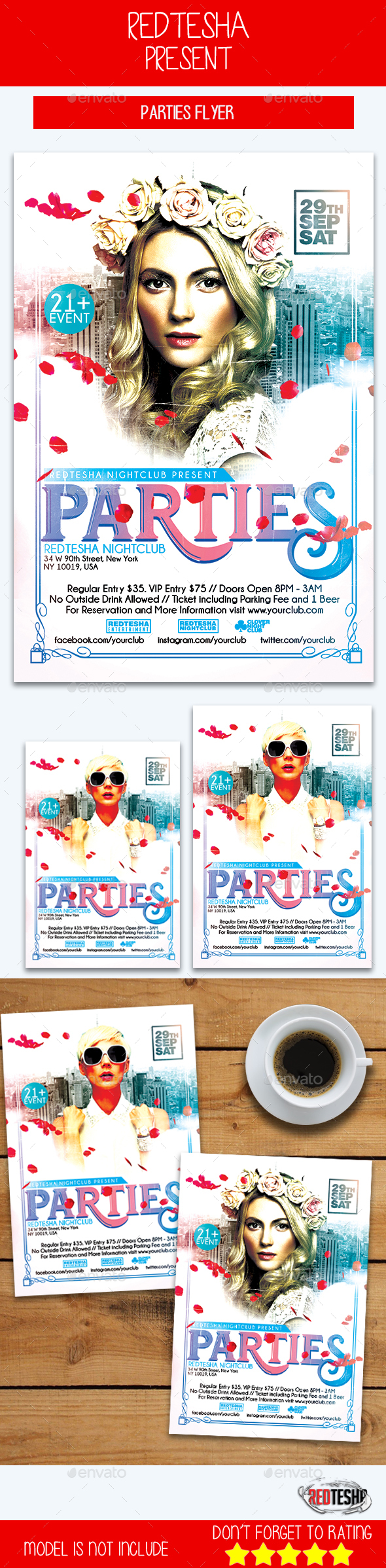 Parties Flyer - Clubs & Parties Events