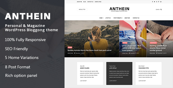 Anthein - WordPress Blog Theme