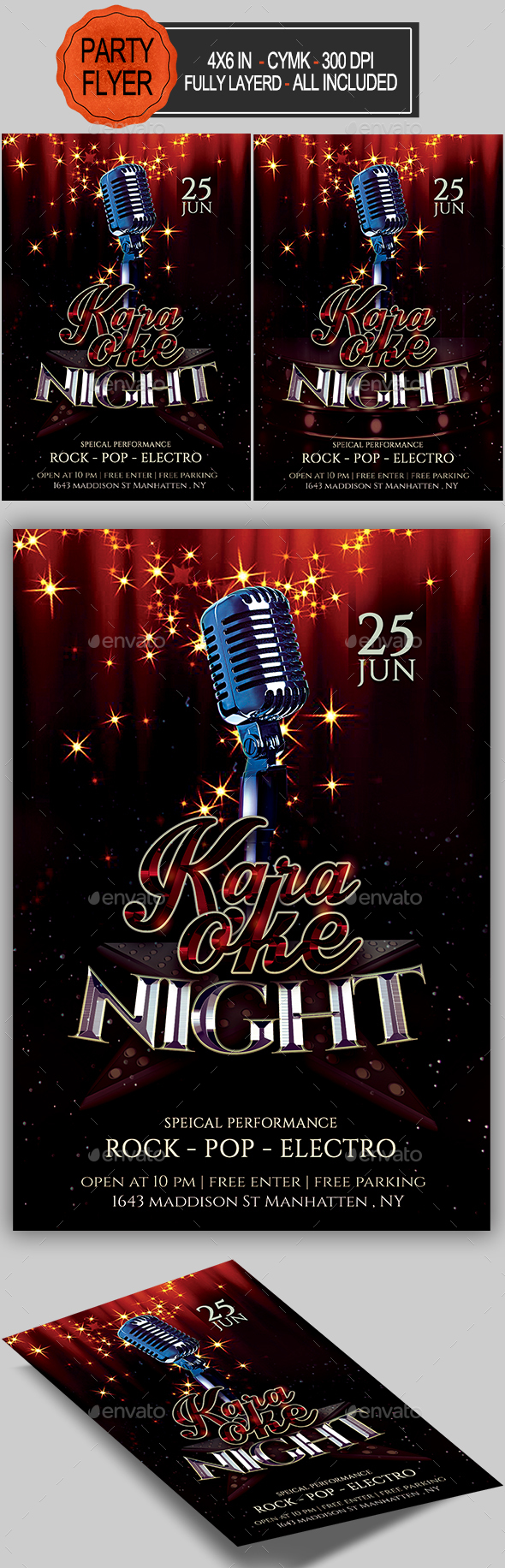 Karaoke Flyer - Clubs & Parties Events