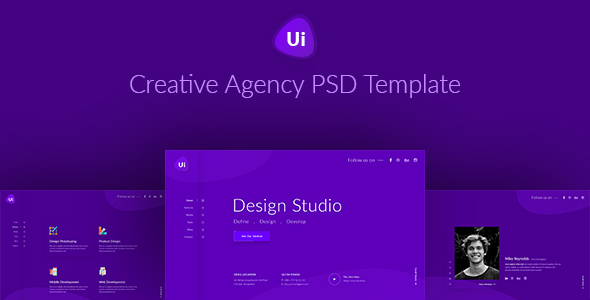 Design Studio - Creative Agency PSD Template