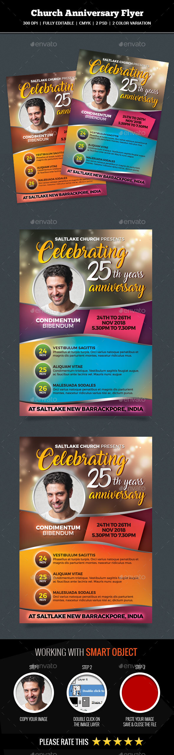 Church Anniversary Flyer - Church Flyers
