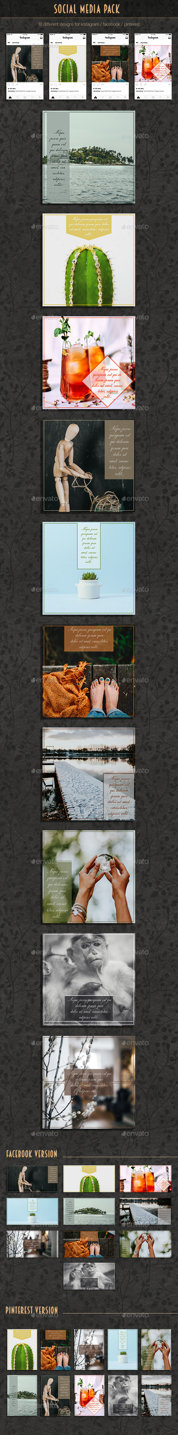 Social Media Pack - Social Media Web Elements