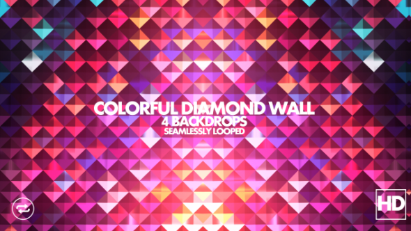 Colorful Diamond Wall