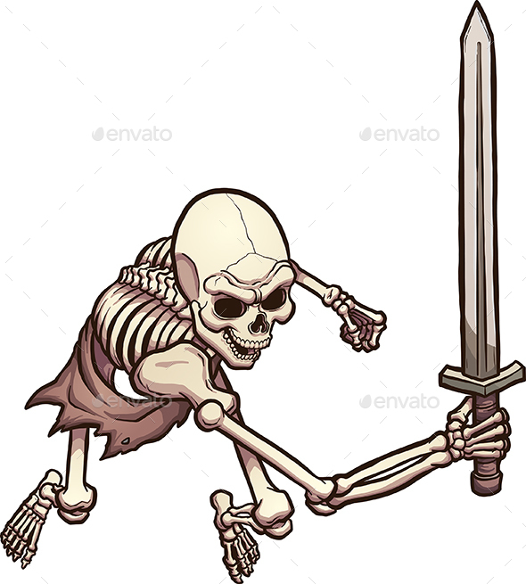 GraphicRiver Skeleton Warrior 20326695 GraphicRiver Skeleton Warrior 20326695