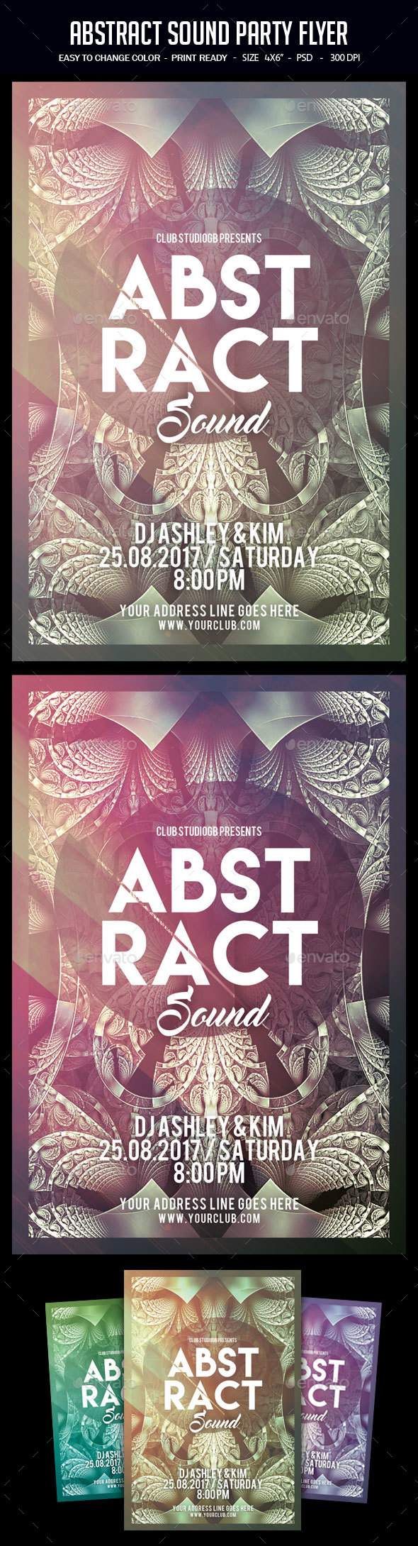 Abstract Sound Party Flyer - Clubs & Parties Events