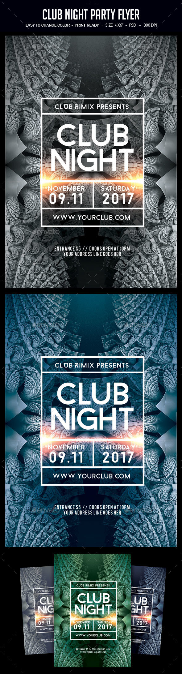 Club Night Party Flyer - Clubs & Parties Events