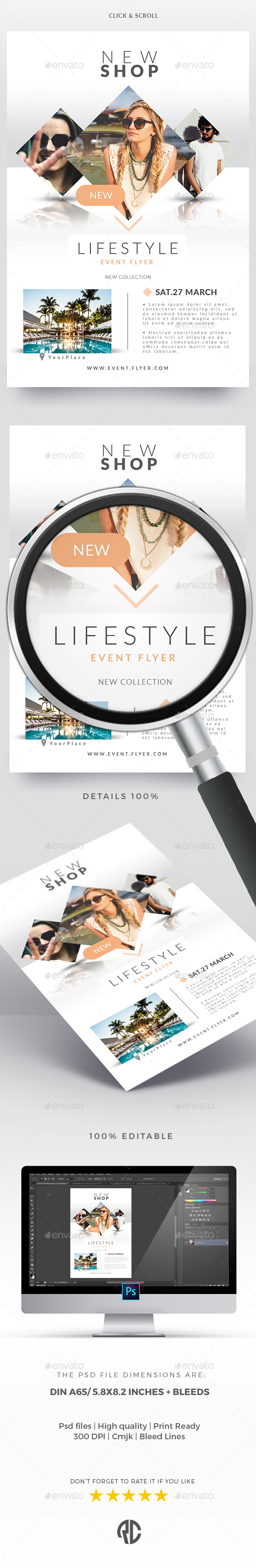 Fashion Event Flyer - Template - Commerce Flyers