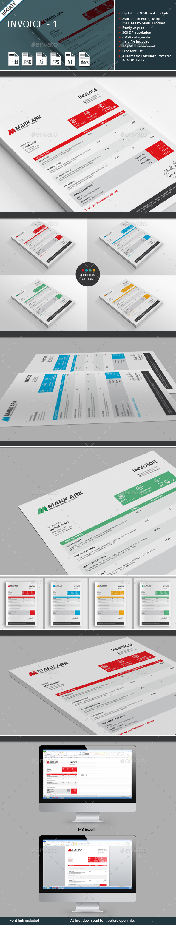 Invoice - 1 - Proposals & Invoices Stationery