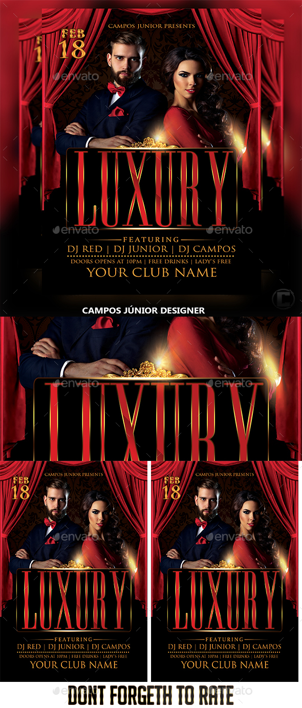 Luxury - Flyer Template - Events Flyers