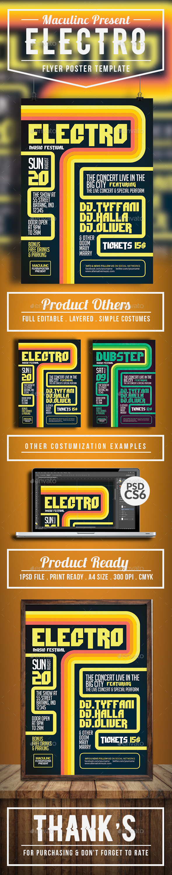 Electro Flyer/Poster Vol.5 - Clubs & Parties Events