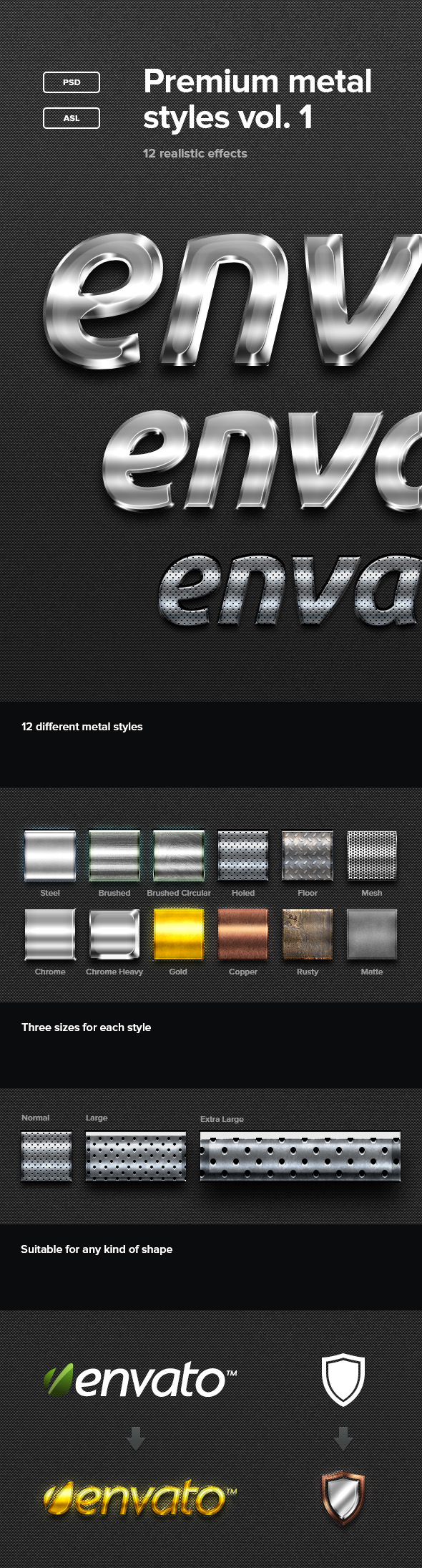 Premium Metal Styles Vol. 1 - Text Effects Styles