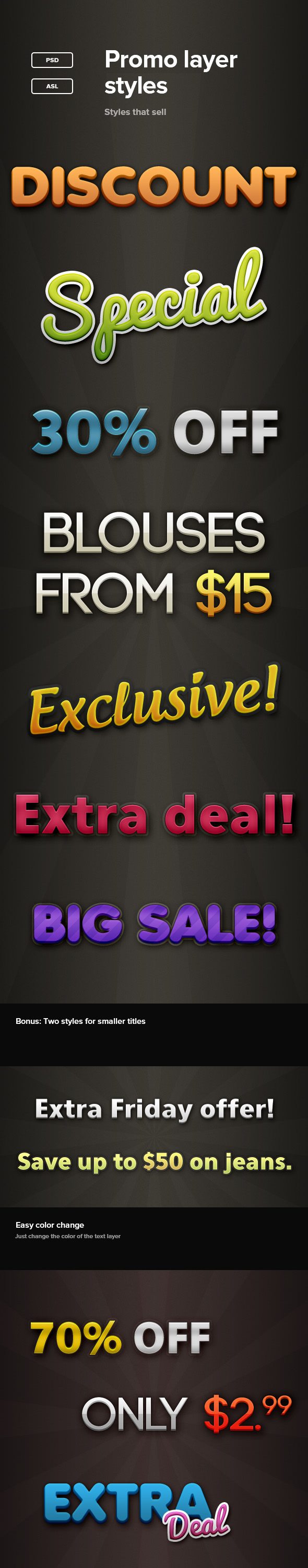 Promo Layer Styles - Text Effects Styles