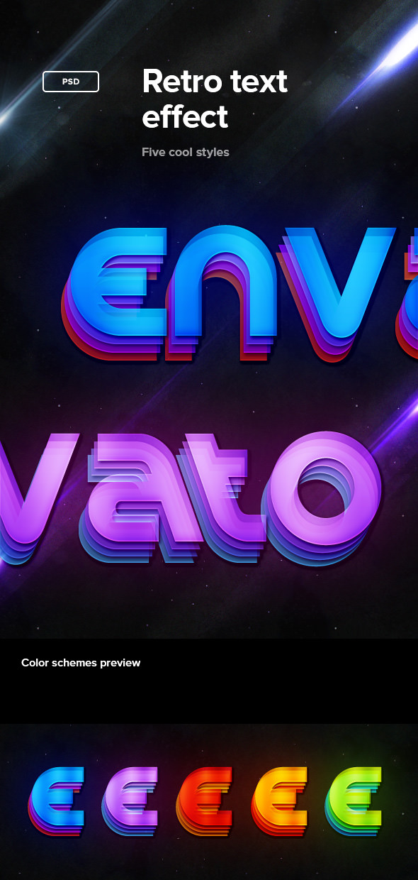 Retro Text Effect - Text Effects Styles