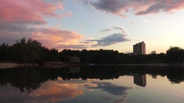 Sunset Hour on the Lake