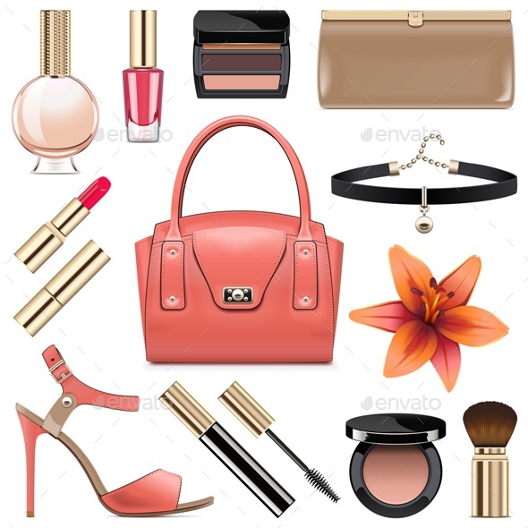 Vector Fashion Accessories Set 9 - Retail Commercial / Shopping