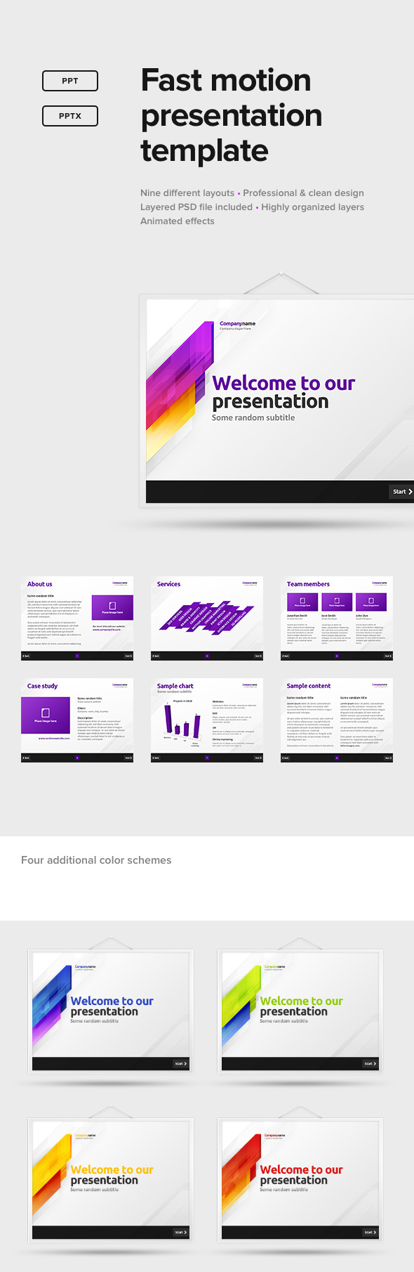 Fast Motion Presentation Template