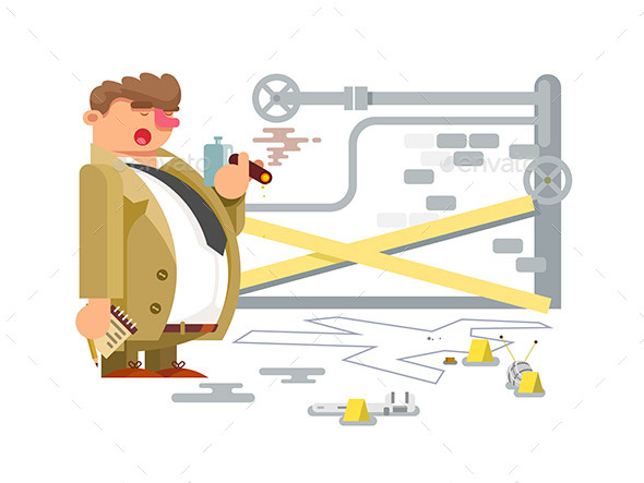 Detective Character Man - People Characters