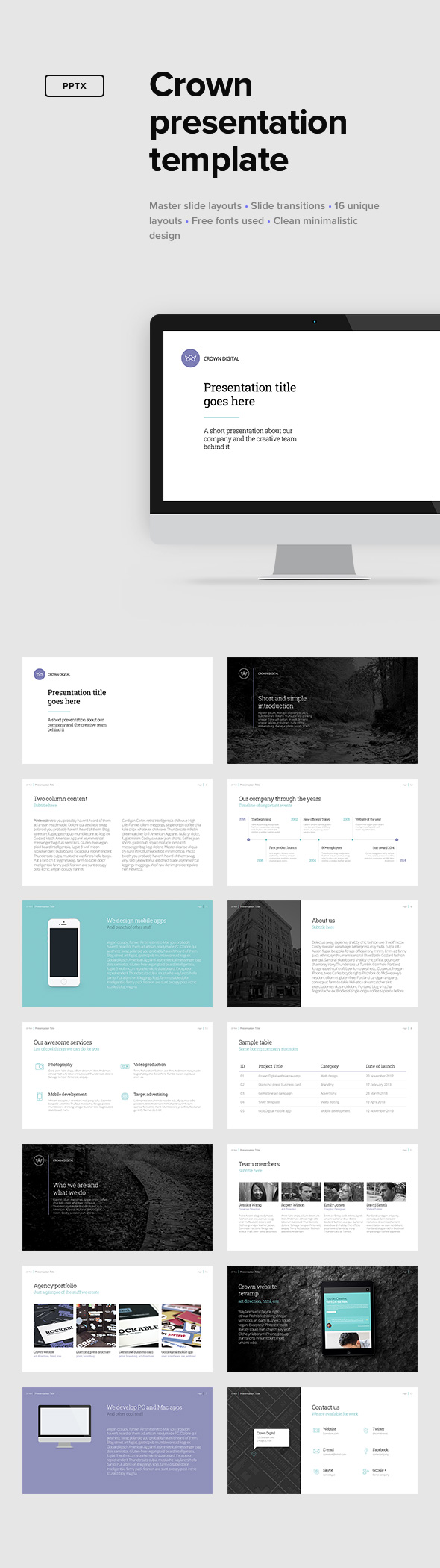 crown presentation templateerigonn | graphicriver crown presentation templateerigonn | graphicriver, Presentation templates