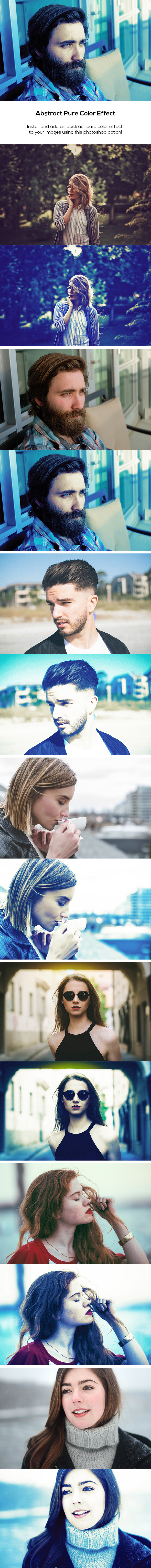 Abstract Pure Color Effect - Photo Effects Actions