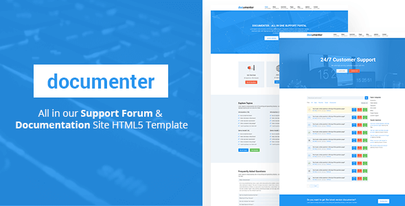 Documenter - All in One Support, Knowledgebase, Documentation Website HTML5 Template - Miscellaneous Site Templates