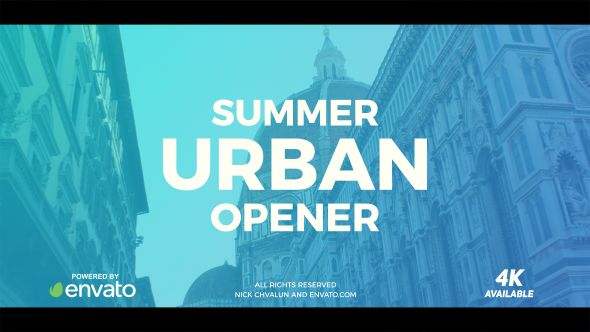 Summer Urban Slideshow - VideoHive 20332265
