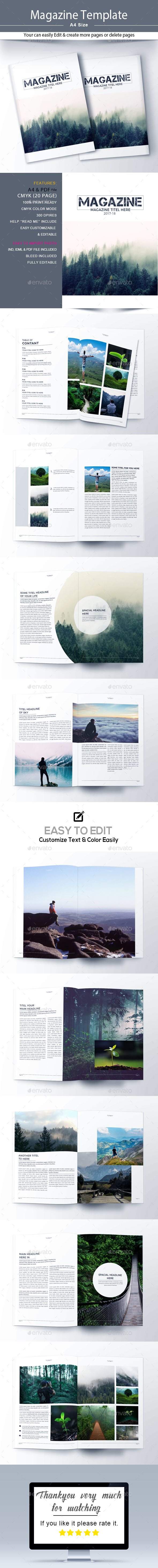 The Magazine Template - Magazines Print Templates