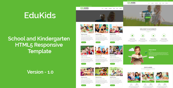 EduKids - School and Kindergarten HTML5 Responsive Template