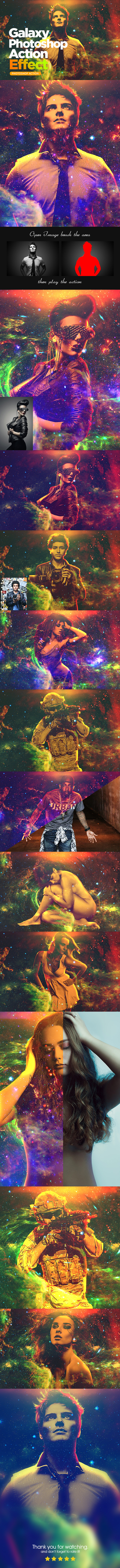 Galaxy Photoshop Action Effect - Photo Effects Actions